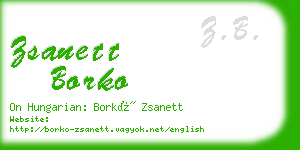 zsanett borko business card